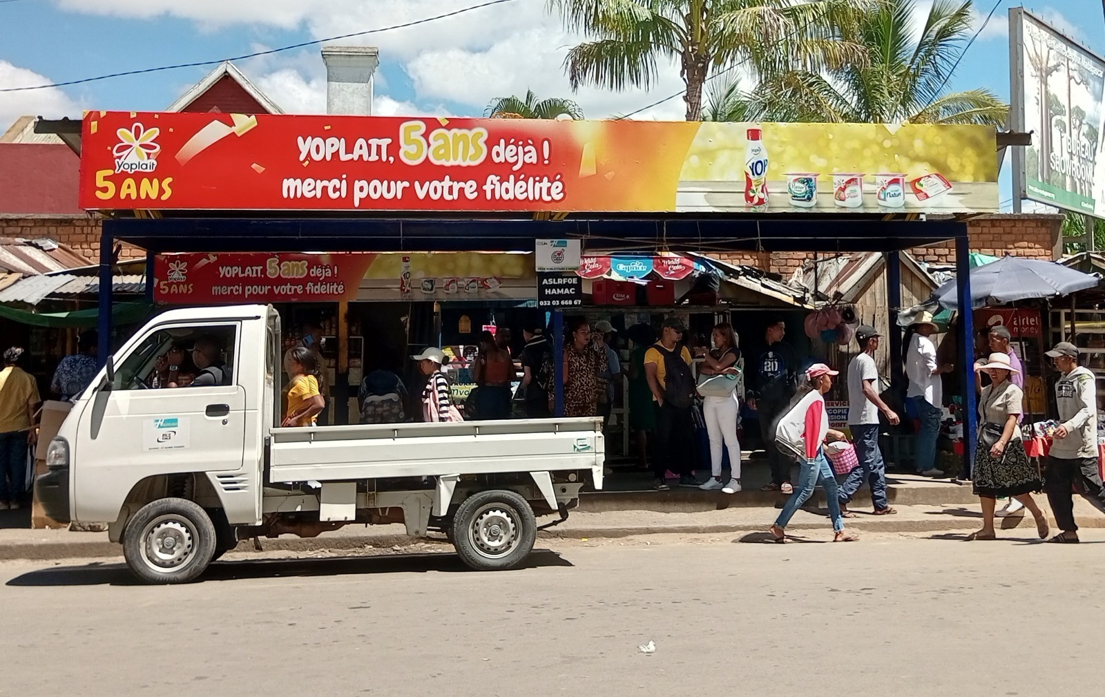 Campagne Yoplait sur abri Hamac